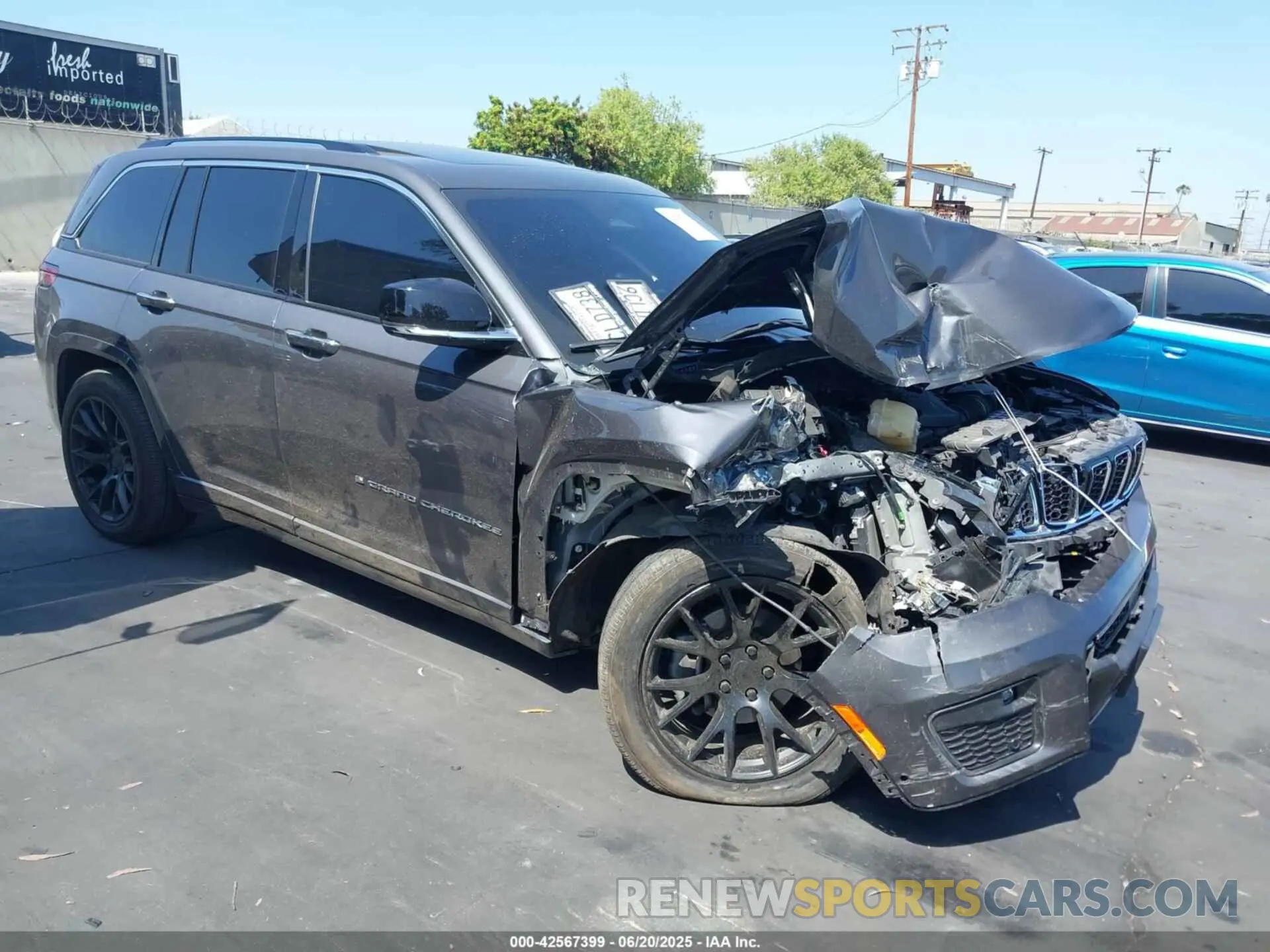 1 Photograph of a damaged car 1C4RJHDG7N8591222 JEEP GRAND CHEROKEE 2022