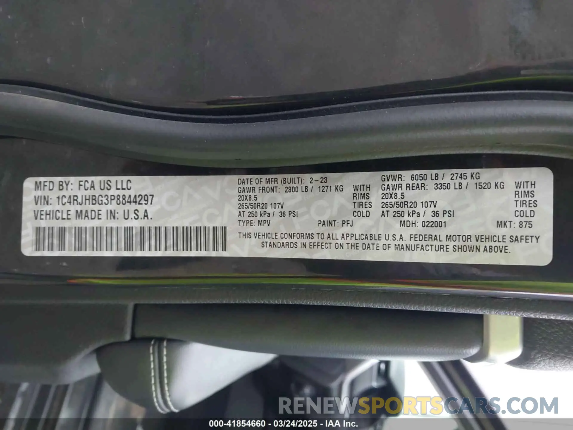 9 Фотография поврежденного автомобиля 1C4RJHBG3P8844297 JEEP GRAND CHEROKEE 2023