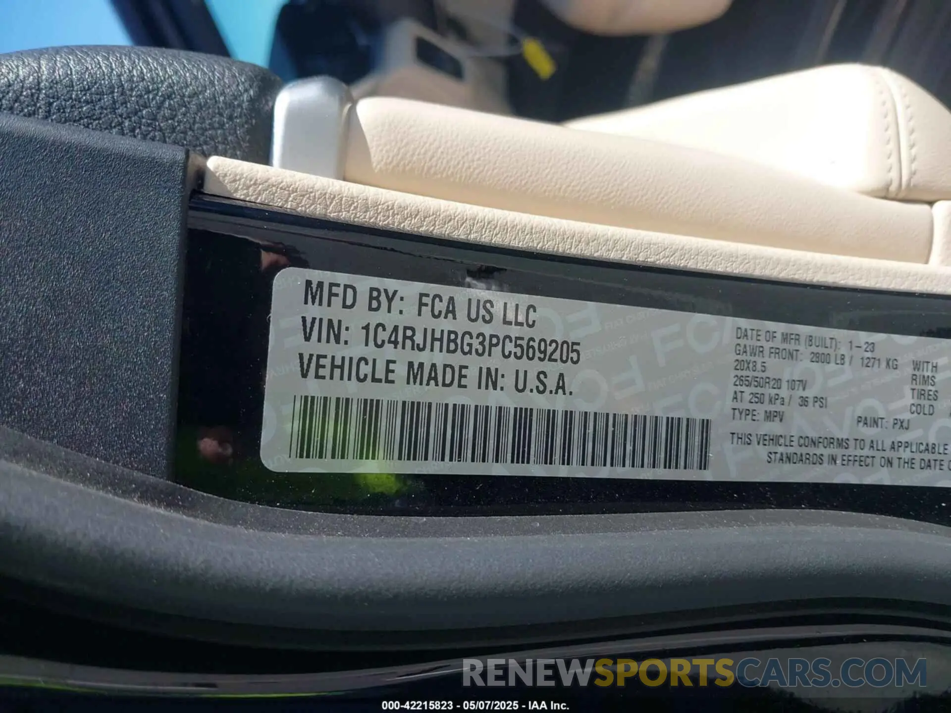 9 Фотография поврежденного автомобиля 1C4RJHBG3PC569205 JEEP GRAND CHEROKEE 2023