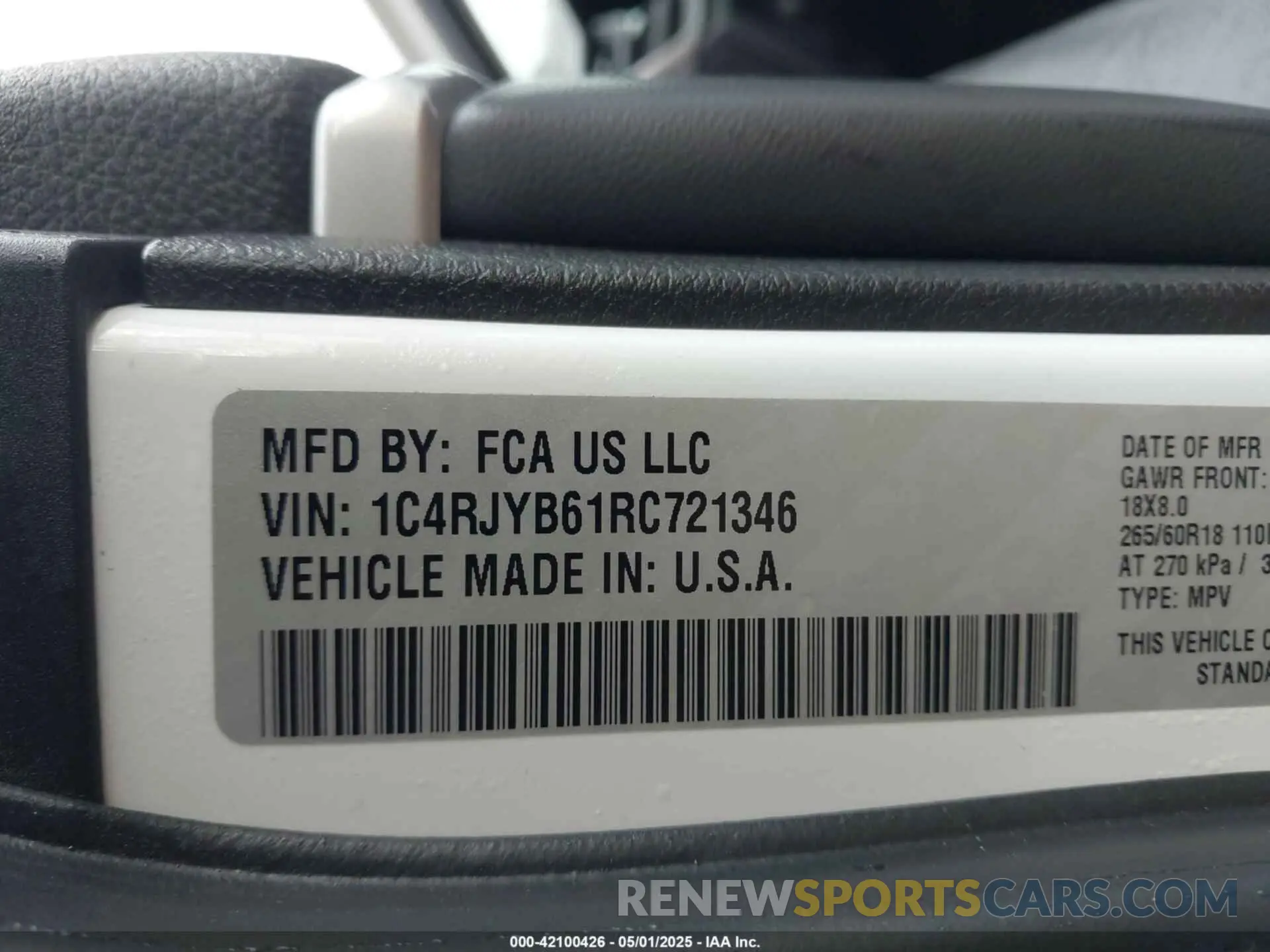 9 Photograph of a damaged car 1C4RJYB61RC721346 JEEP GRAND CHEROKEE 4XE 2024