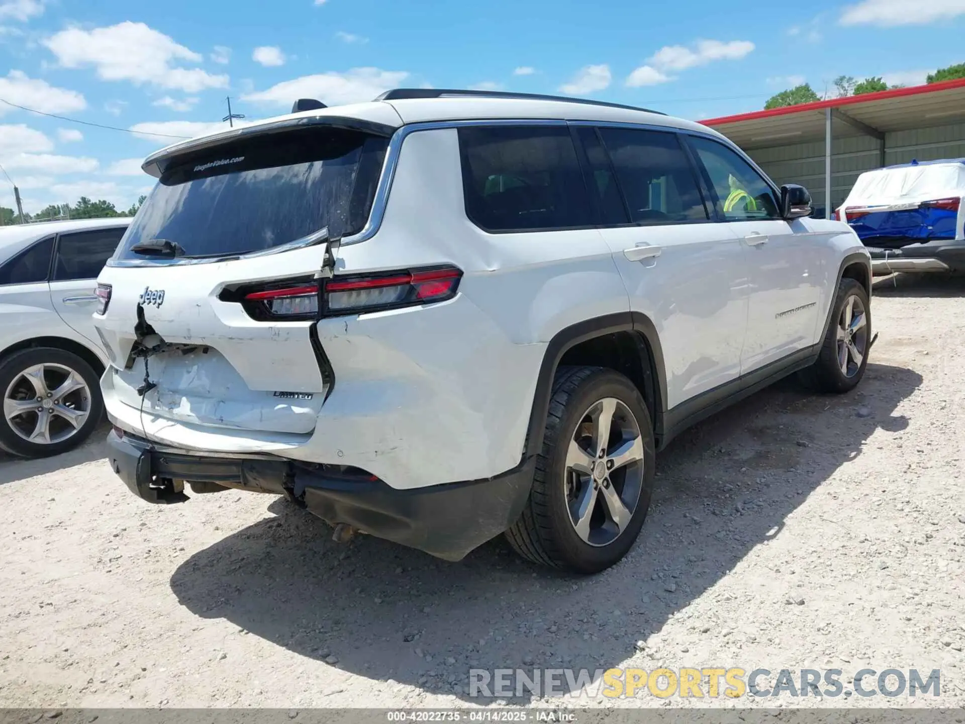 4 Фотография поврежденного автомобиля 1C4RJJBG1M8136228 JEEP GRAND CHEROKEE L 2021