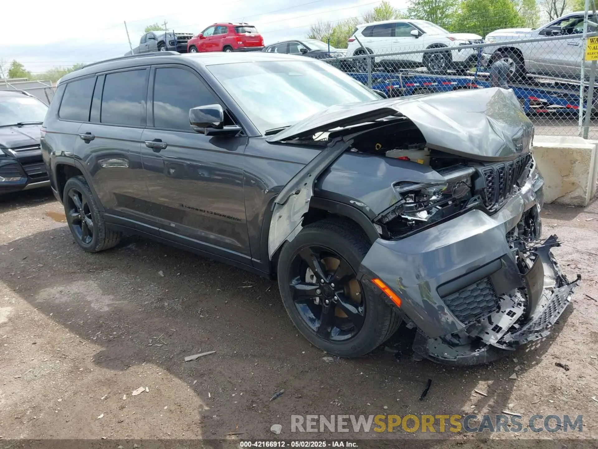 1 Photograph of a damaged car 1C4RJKAG7M8209836 JEEP GRAND CHEROKEE L 2021