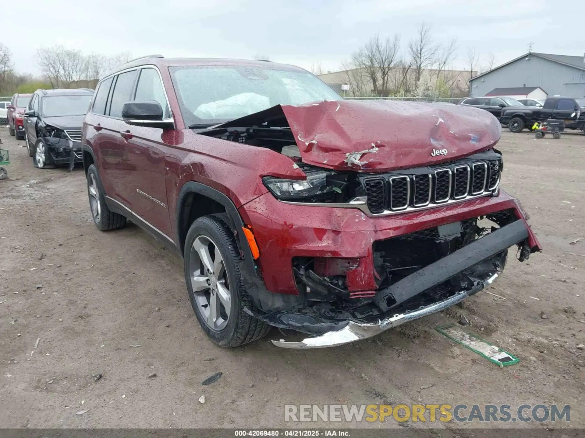 1 Фотография поврежденного автомобиля 1C4RJKBG2M8140066 JEEP GRAND CHEROKEE L 2021