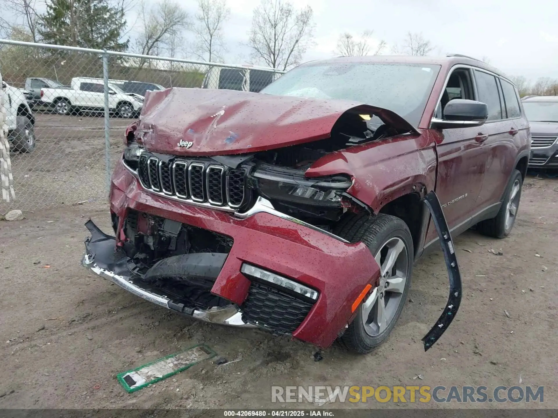 2 Фотография поврежденного автомобиля 1C4RJKBG2M8140066 JEEP GRAND CHEROKEE L 2021