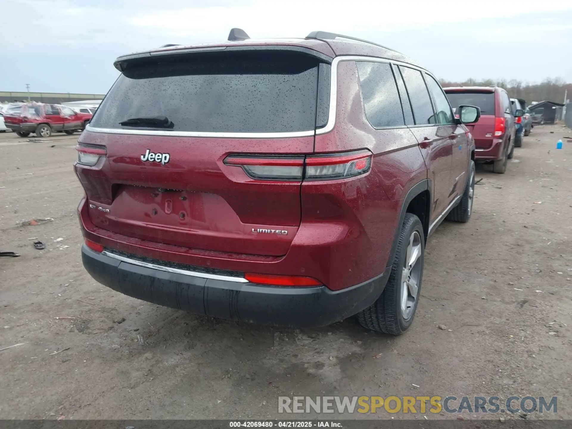 4 Фотография поврежденного автомобиля 1C4RJKBG2M8140066 JEEP GRAND CHEROKEE L 2021