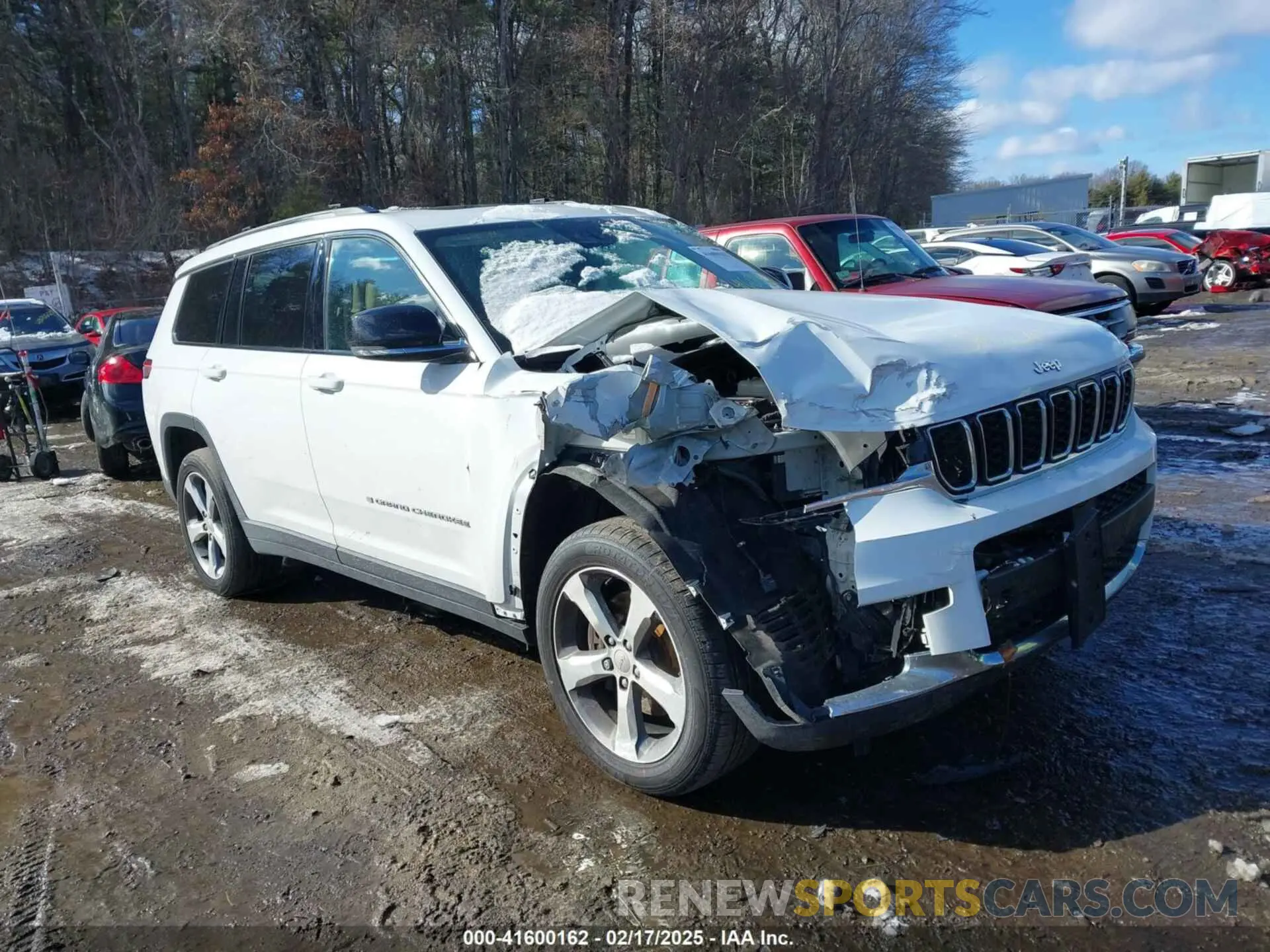 1 Photograph of a damaged car 1C4RJKBG4M8125519 JEEP GRAND CHEROKEE L 2021