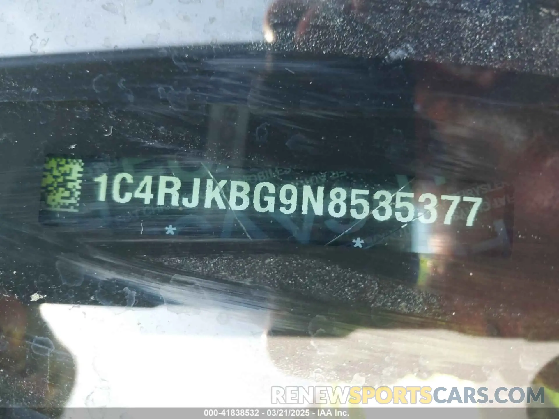 9 Фотография поврежденного автомобиля 1C4RJKBG9N8535377 JEEP GRAND CHEROKEE L 2022
