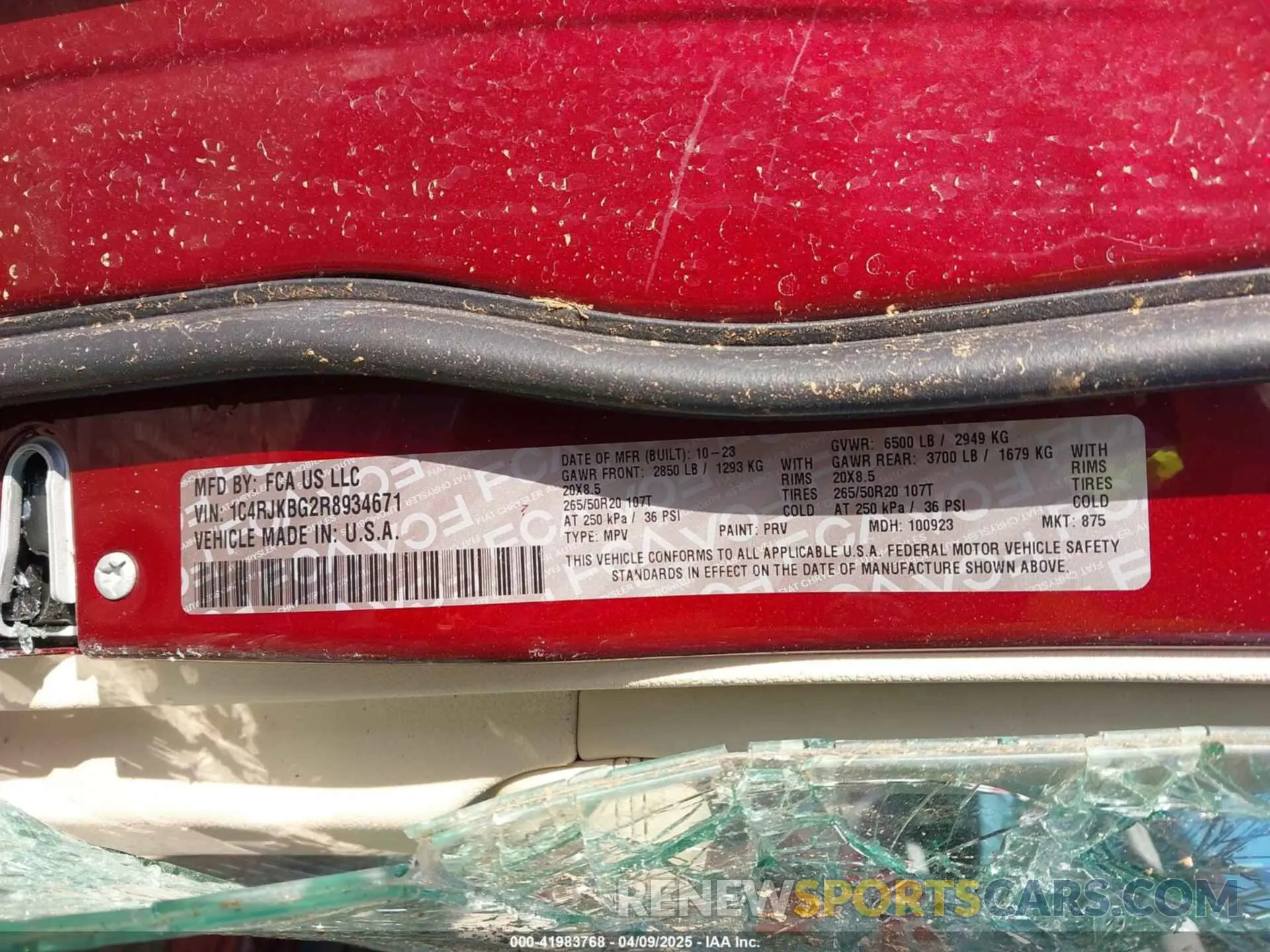 9 Фотография поврежденного автомобиля 1C4RJKBG2R8934671 JEEP GRAND CHEROKEE L 2024
