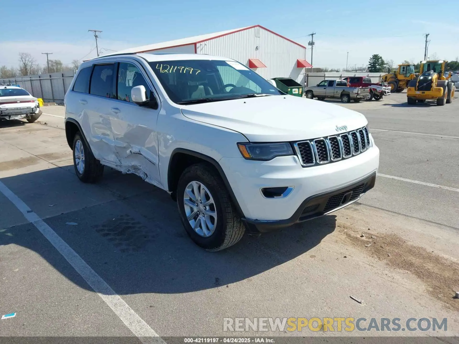 1 Photograph of a damaged car 1C4RJFAG7NC149692 JEEP GRAND CHEROKEE WK 2022
