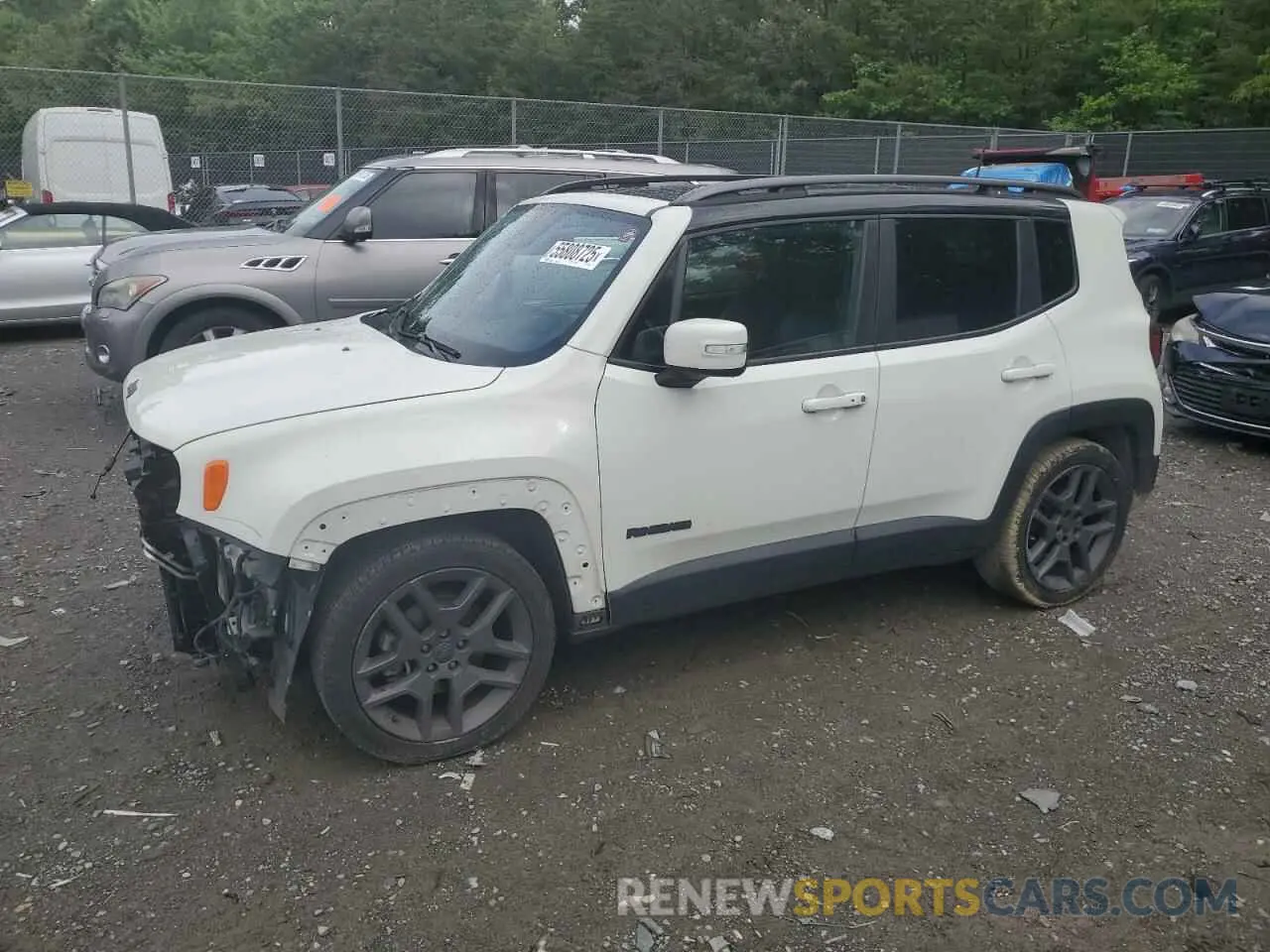 1 Photograph of a damaged car ZACNJAB13KPK50521 JEEP RENEGADE 2019
