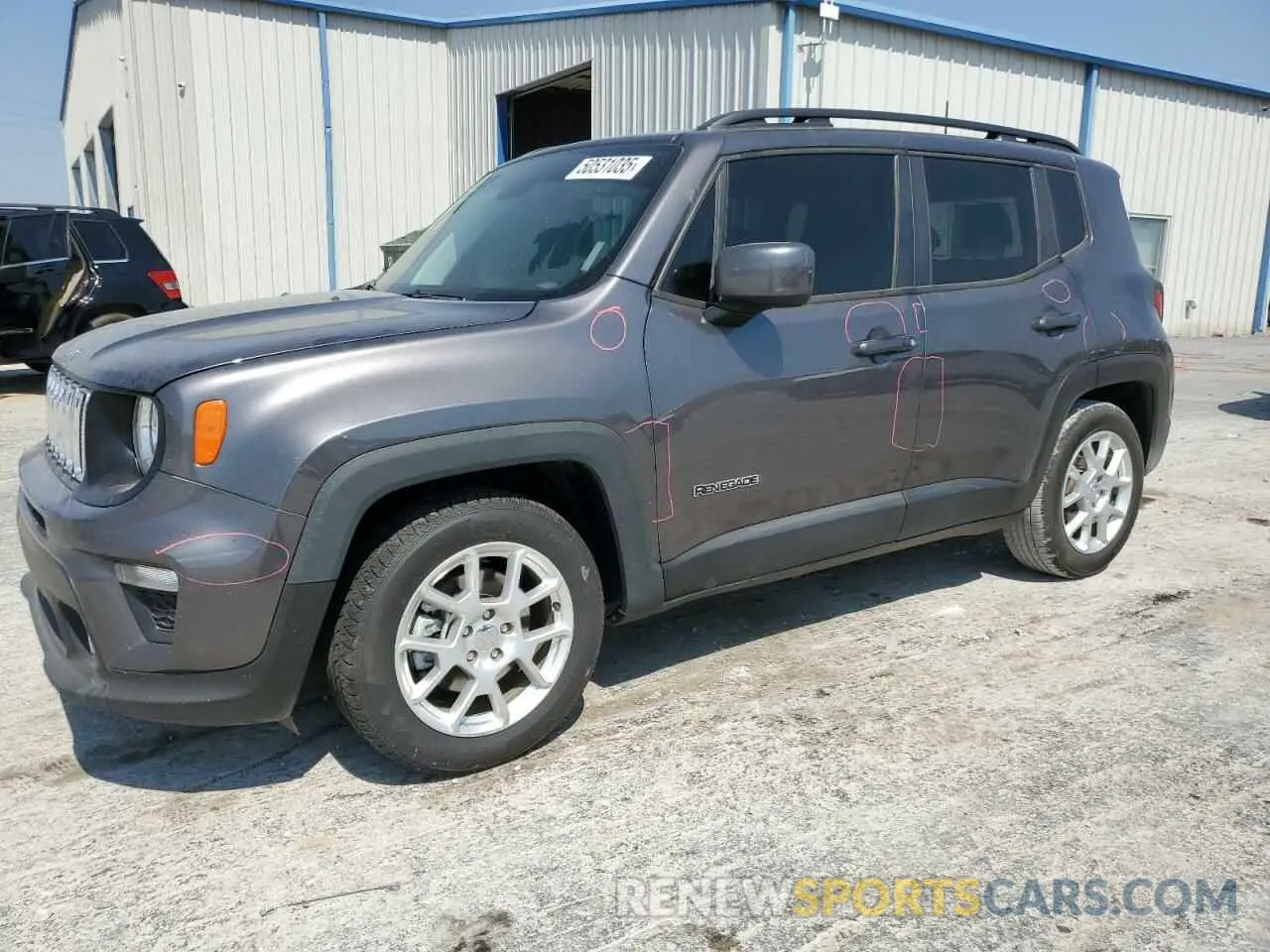 1 Photograph of a damaged car ZACNJABB2KPK77170 JEEP RENEGADE 2019