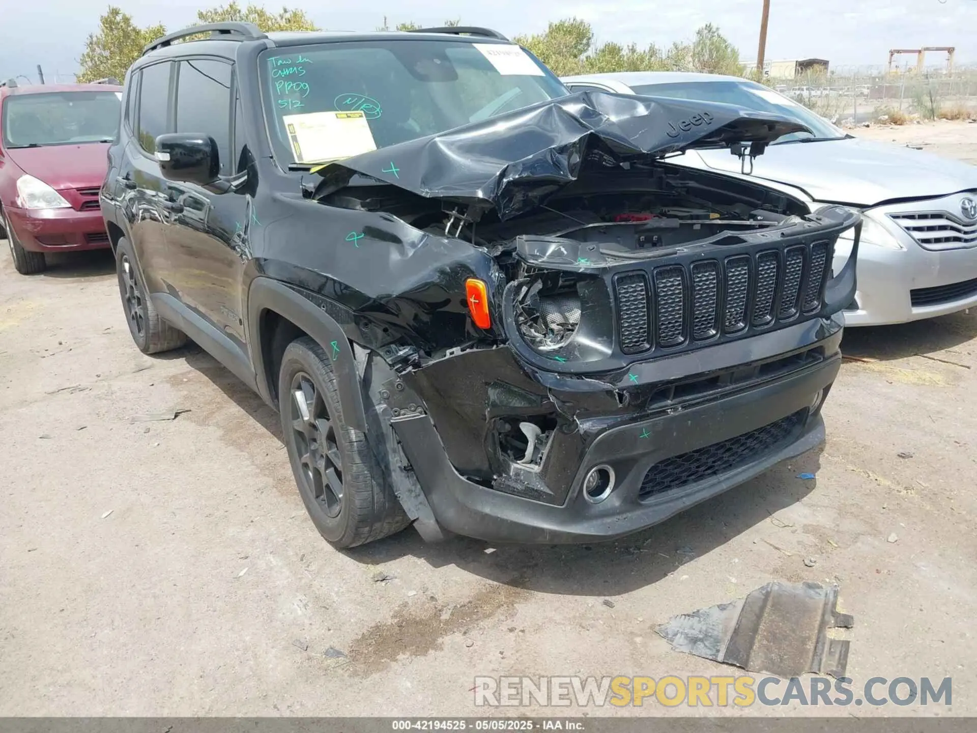 6 Photograph of a damaged car ZACNJABB4KPK48494 JEEP RENEGADE 2019