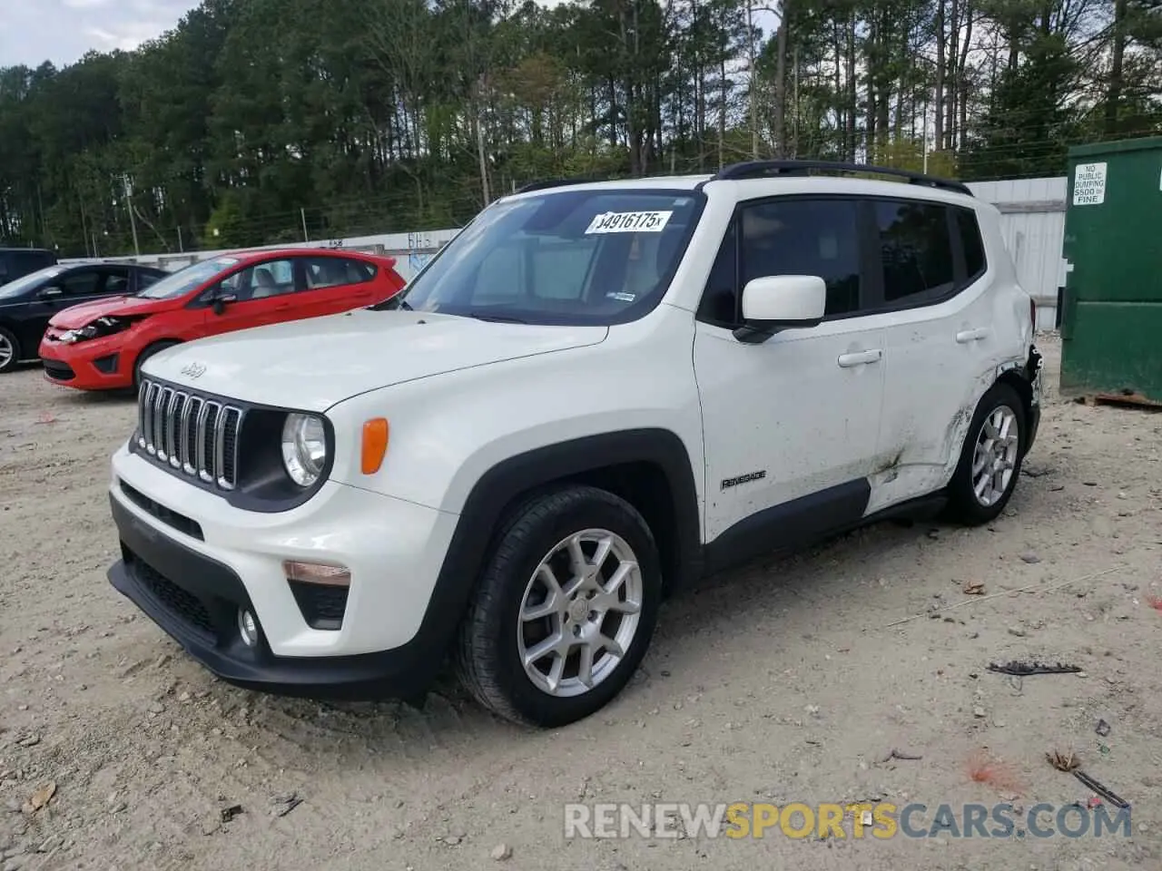 1 Photograph of a damaged car ZACNJABB6KPK50702 JEEP RENEGADE 2019
