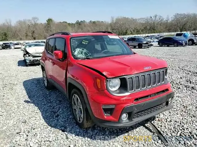 10 Photograph of a damaged car ZACNJABB7KPJ77761 JEEP RENEGADE 2019