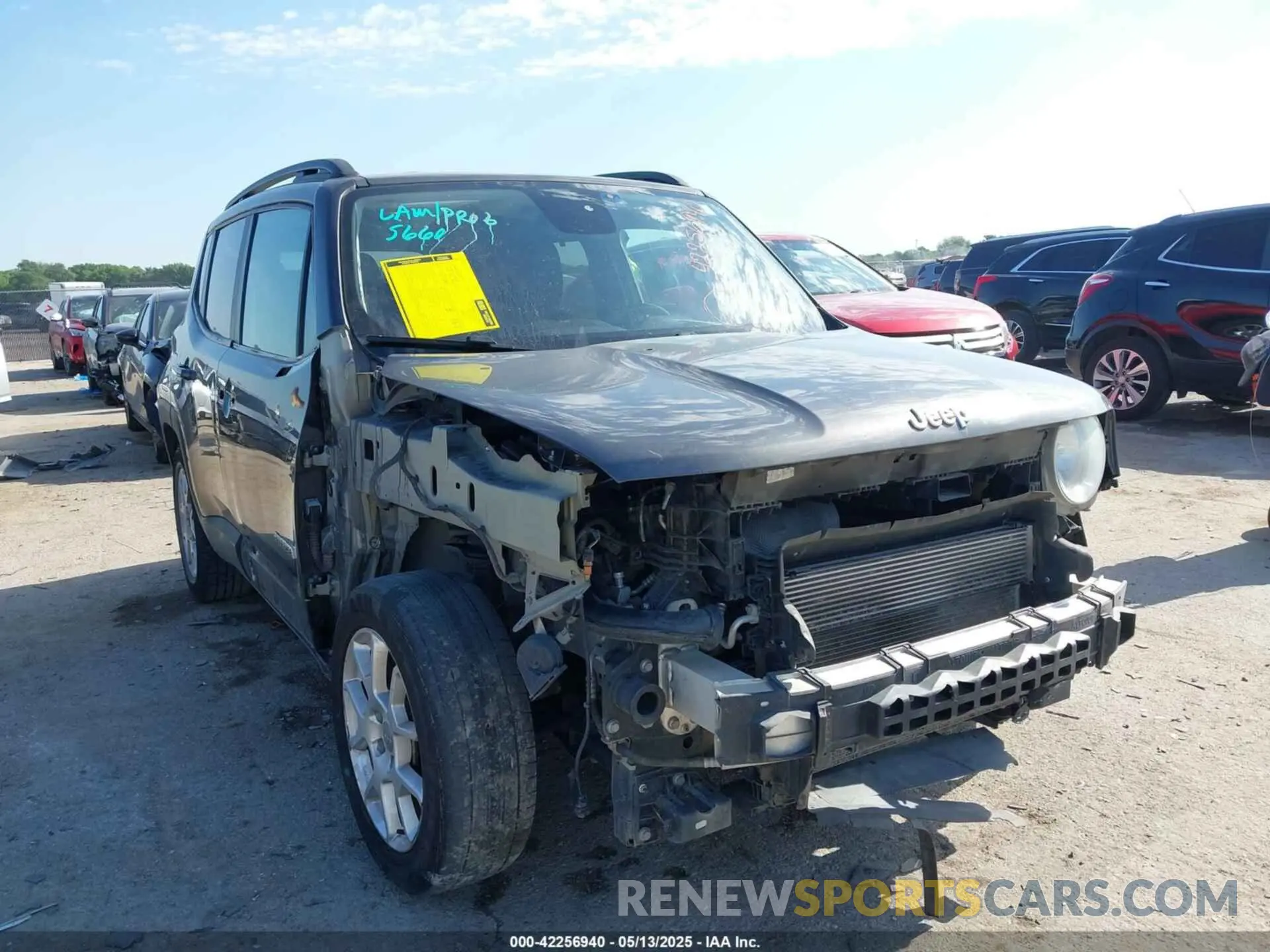 1 Photograph of a damaged car ZACNJABB8KPK93308 JEEP RENEGADE 2019