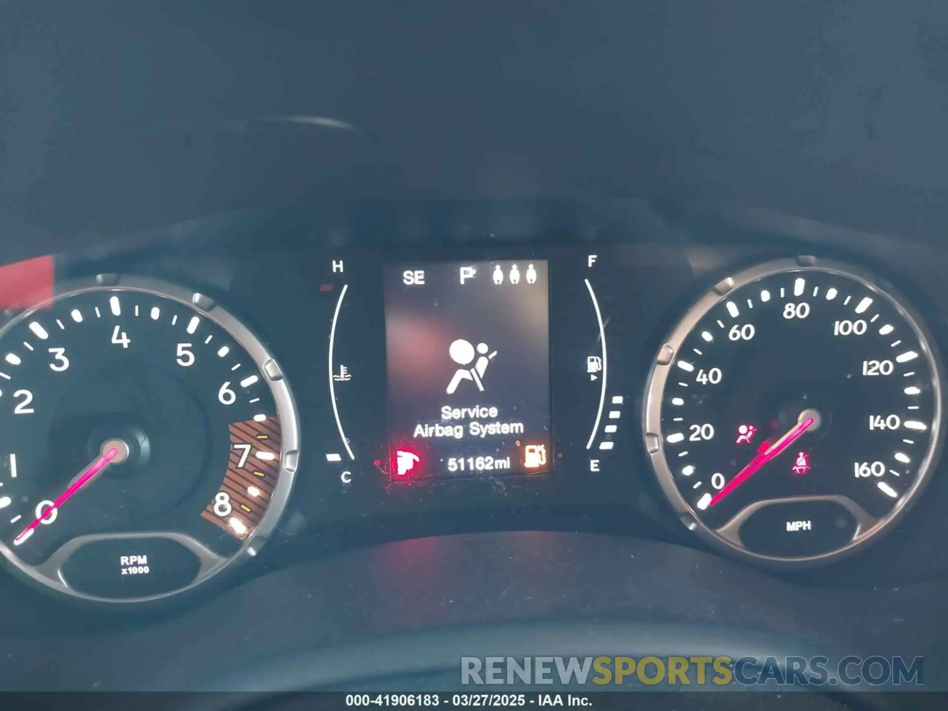 7 Photograph of a damaged car ZACNJABB9KPJ82136 JEEP RENEGADE 2019