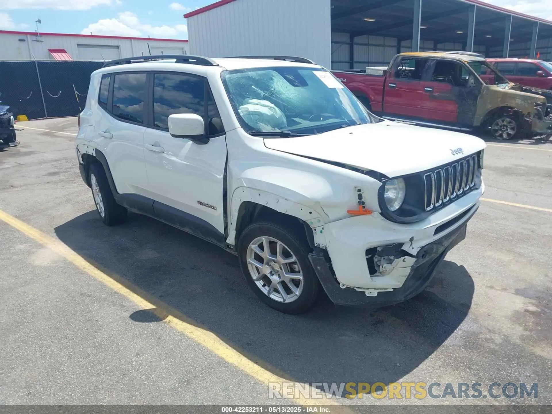 1 Photograph of a damaged car ZACNJABB9KPK20061 JEEP RENEGADE 2019