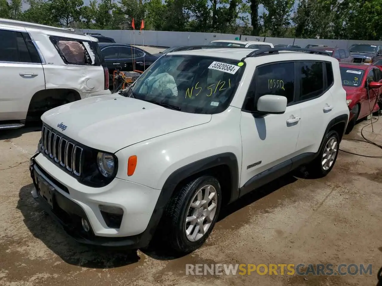 1 Фотография поврежденного автомобиля ZACNJABB9KPK23025 JEEP RENEGADE 2019