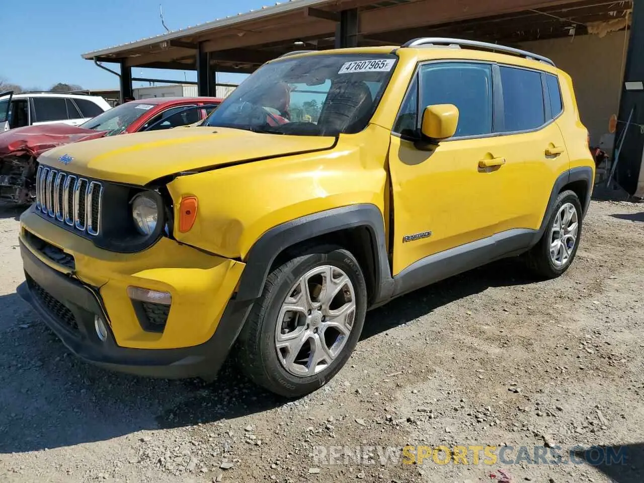 1 Фотография поврежденного автомобиля ZACNJABBXKPJ77768 JEEP RENEGADE 2019