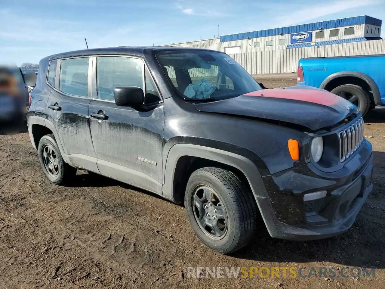 4 Фотография поврежденного автомобиля ZACNJBAB1KPJ91596 JEEP RENEGADE 2019