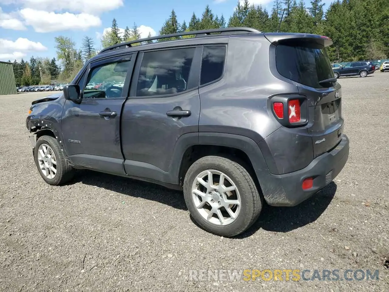 2 Photograph of a damaged car ZACNJBAB1KPK03696 JEEP RENEGADE 2019