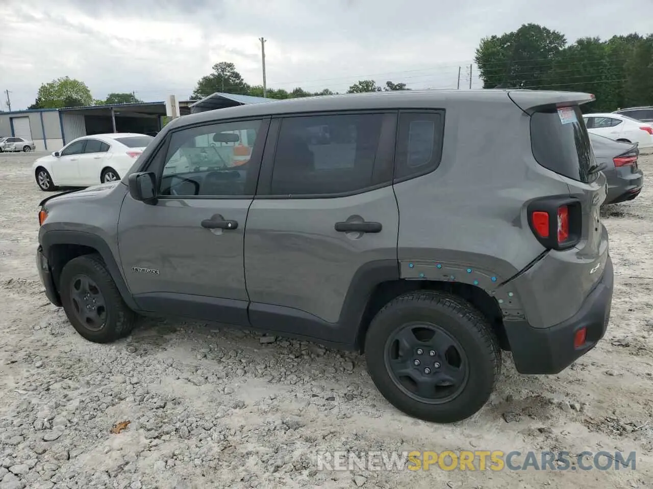 2 Photograph of a damaged car ZACNJBAB3KPK37977 JEEP RENEGADE 2019