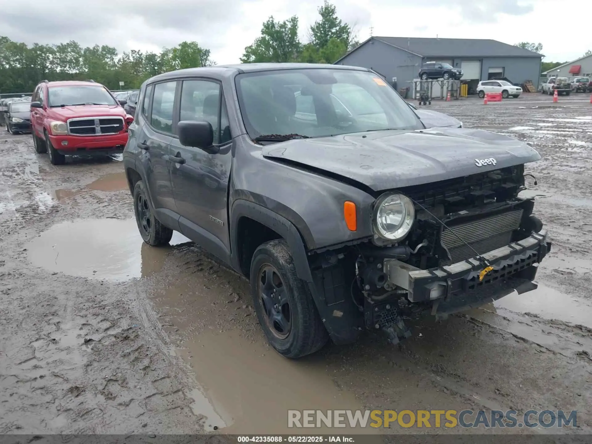 1 Photograph of a damaged car ZACNJBAB4KPK27653 JEEP RENEGADE 2019