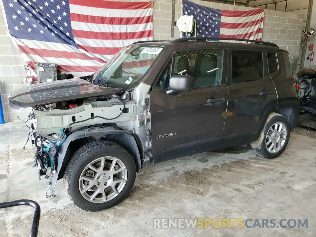 1 Photograph of a damaged car ZACNJBAB6KPK00521 JEEP RENEGADE 2019