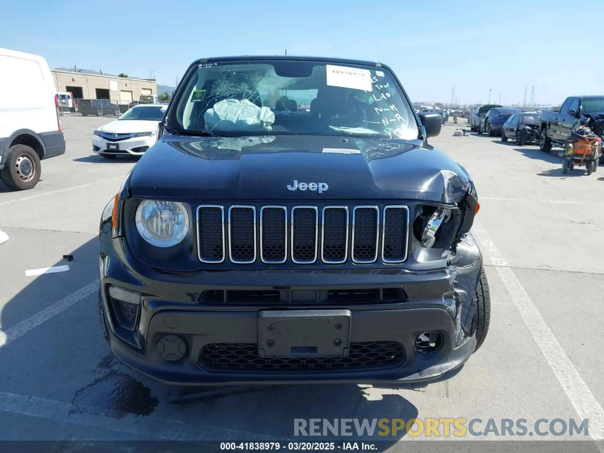 12 Photograph of a damaged car ZACNJBAB8KPK74653 JEEP RENEGADE 2019