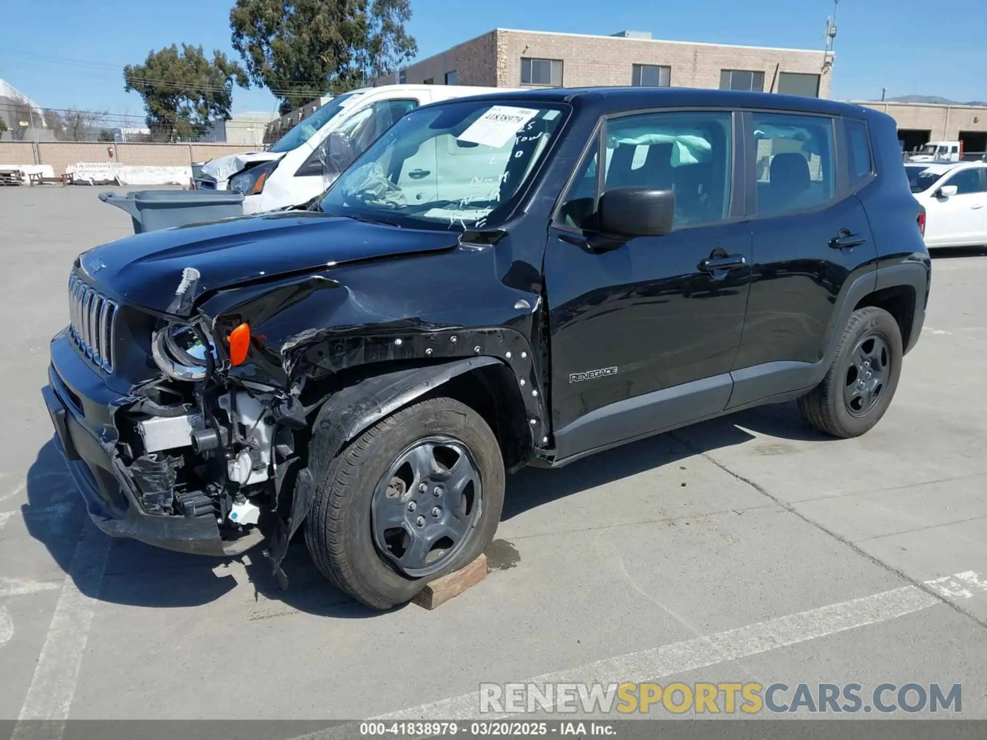 2 Photograph of a damaged car ZACNJBAB8KPK74653 JEEP RENEGADE 2019