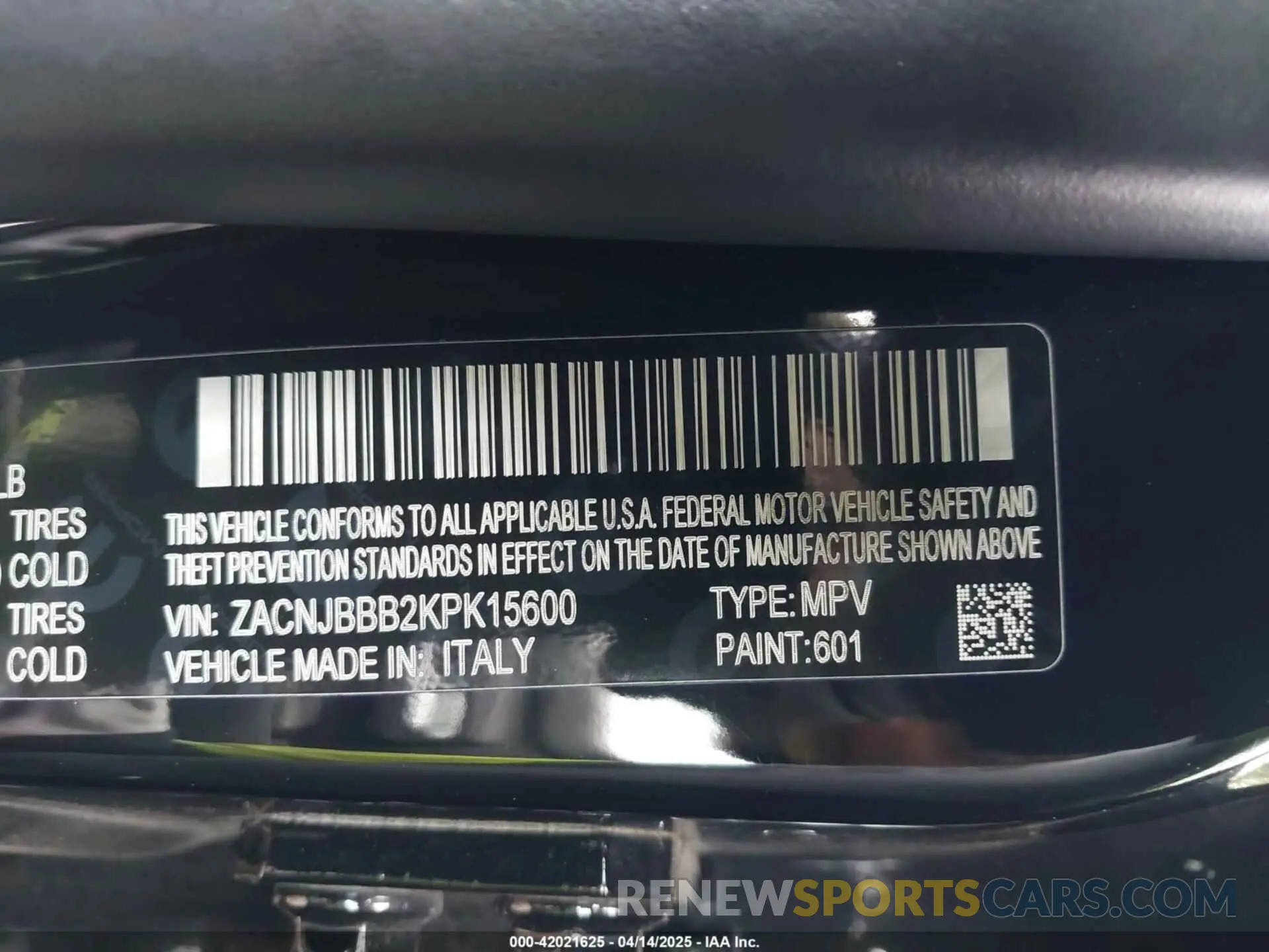 9 Фотография поврежденного автомобиля ZACNJBBB2KPK15600 JEEP RENEGADE 2019