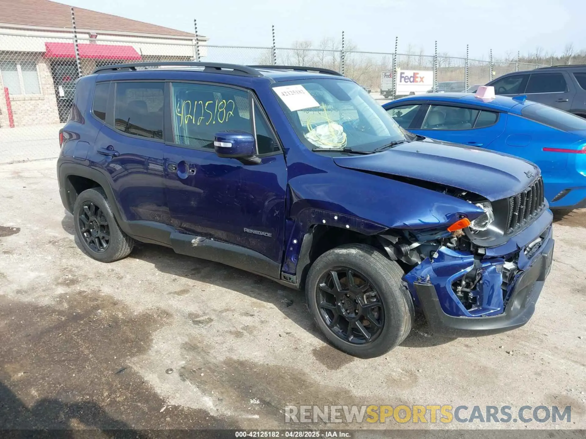 1 Photograph of a damaged car ZACNJBBB4KPK33256 JEEP RENEGADE 2019
