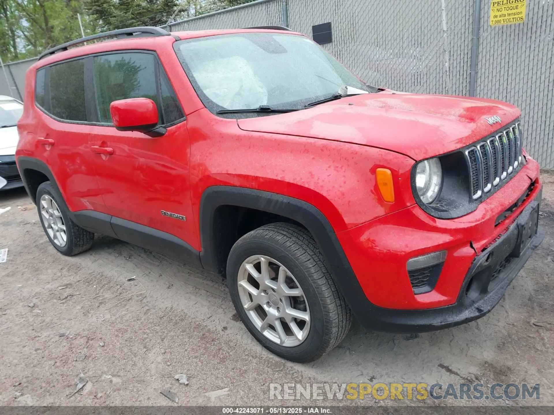 1 Фотография поврежденного автомобиля ZACNJBBB7KPK13597 JEEP RENEGADE 2019