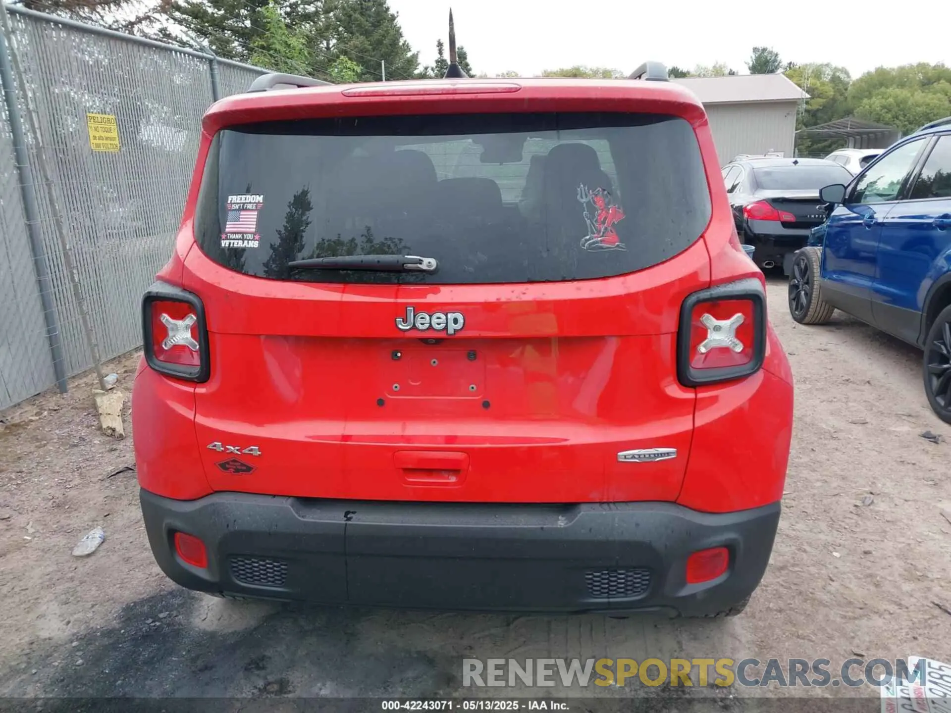 16 Фотография поврежденного автомобиля ZACNJBBB7KPK13597 JEEP RENEGADE 2019