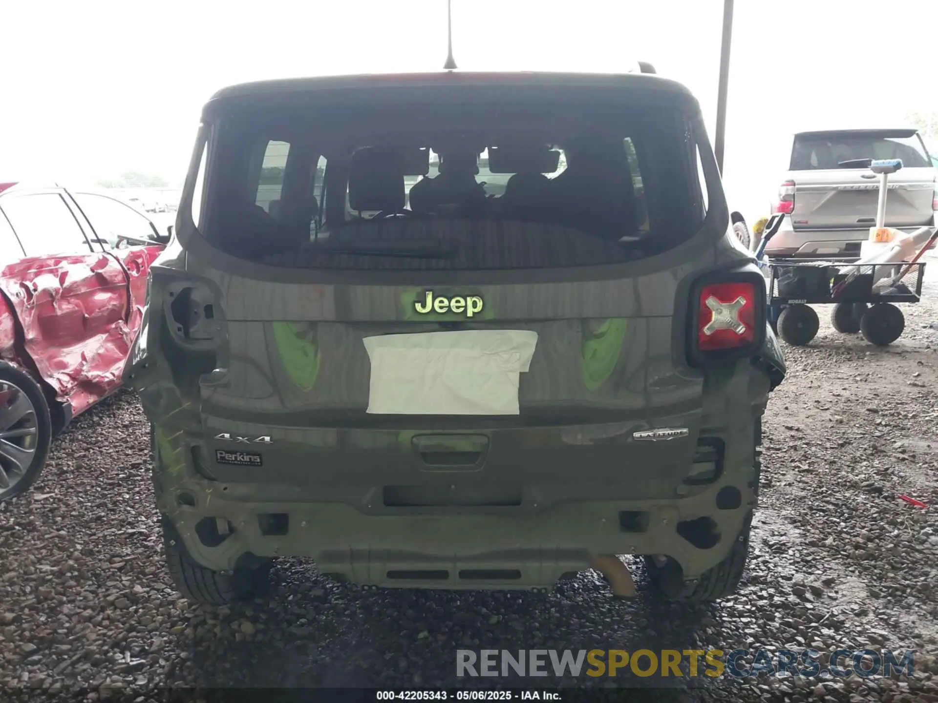 6 Photograph of a damaged car ZACNJBBBXKPK65404 JEEP RENEGADE 2019