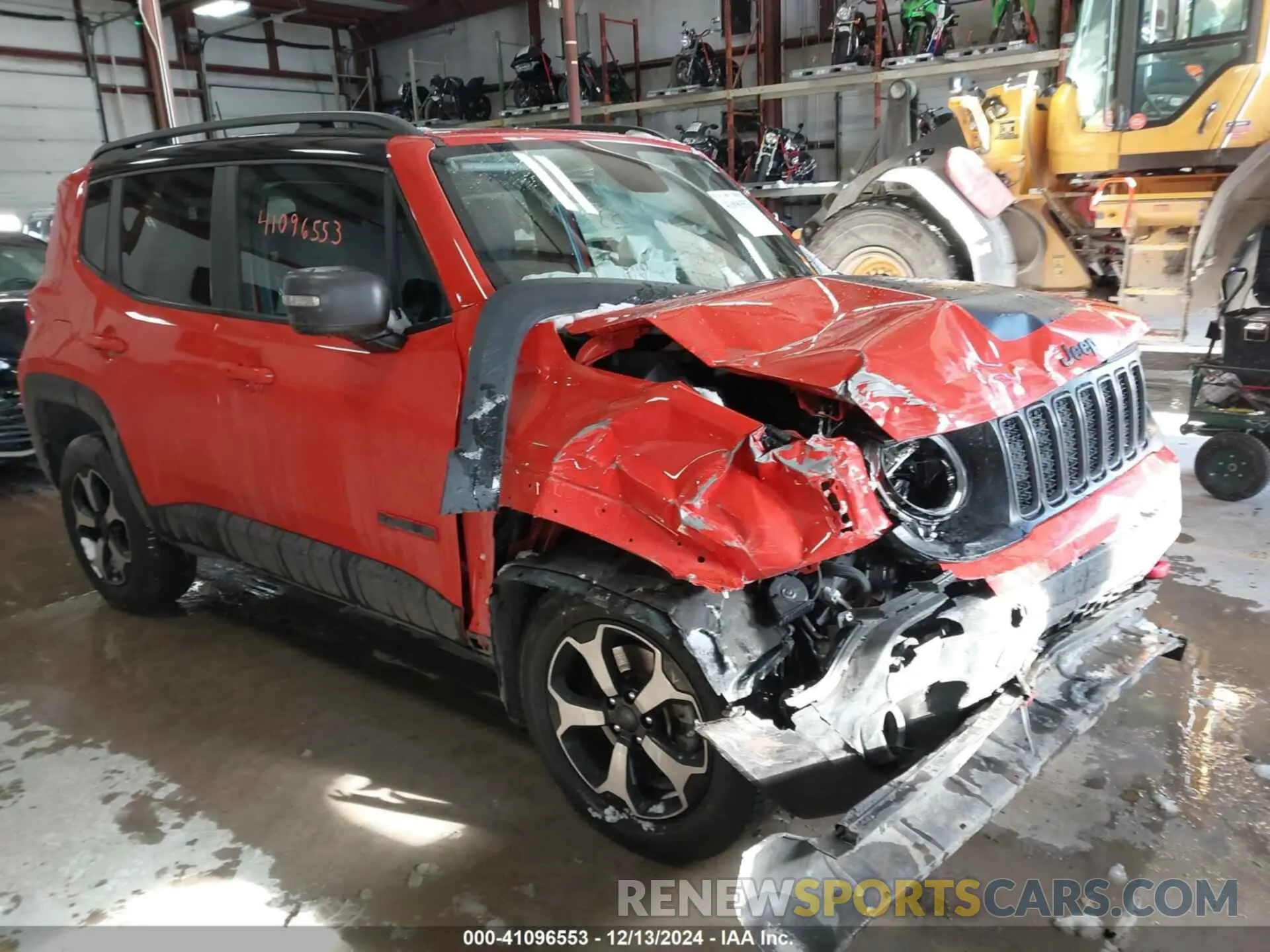 1 Photograph of a damaged car ZACNJBC10KPK40100 JEEP RENEGADE 2019