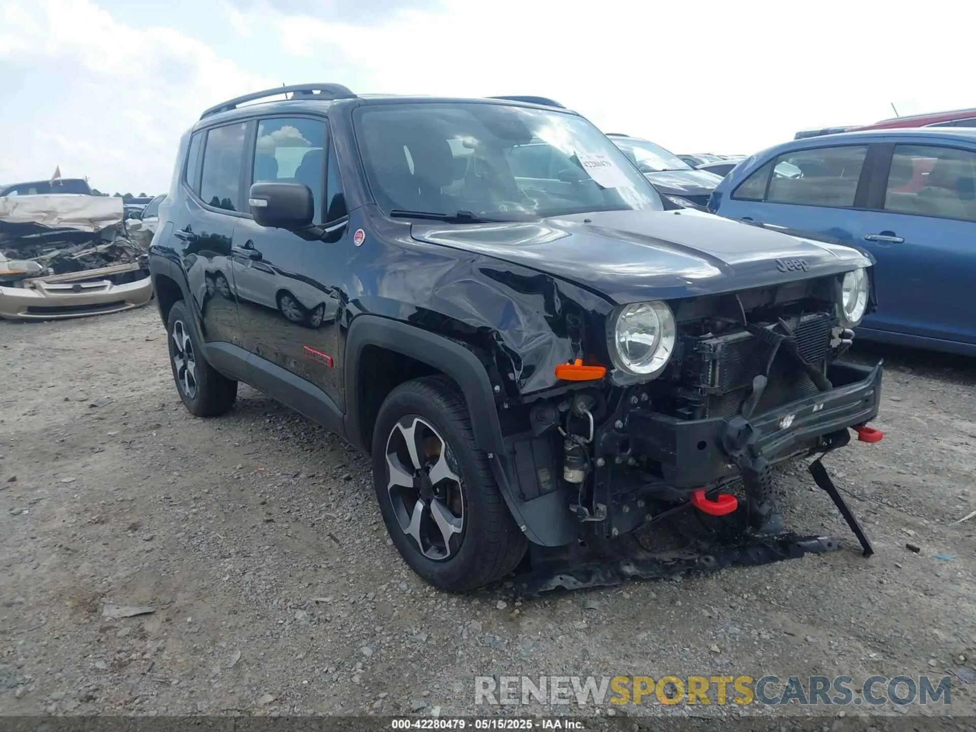 1 Фотография поврежденного автомобиля ZACNJBC14KPK13840 JEEP RENEGADE 2019
