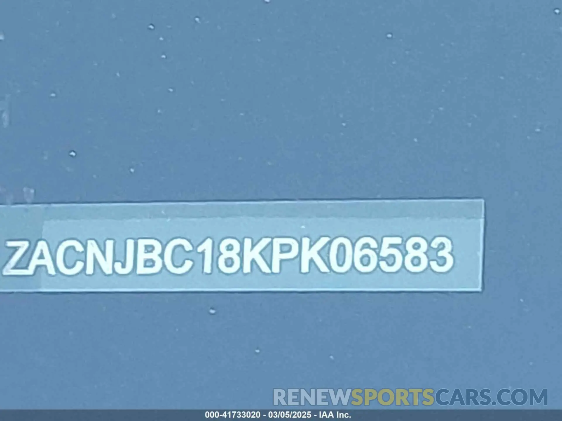 17 Photograph of a damaged car ZACNJBC18KPK06583 JEEP RENEGADE 2019