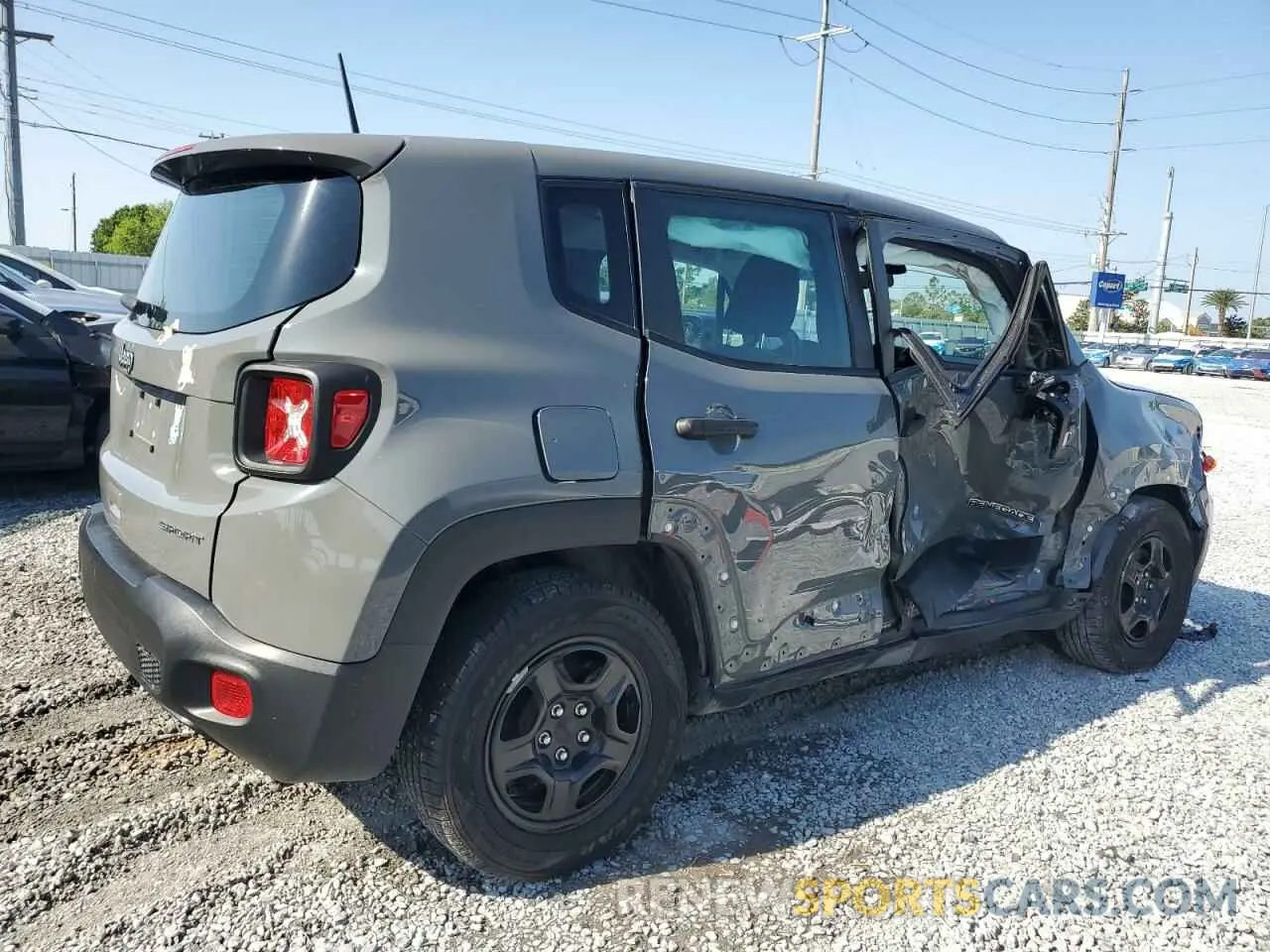 3 Photograph of a damaged car ZACNJAAB0LPL13392 JEEP RENEGADE 2020