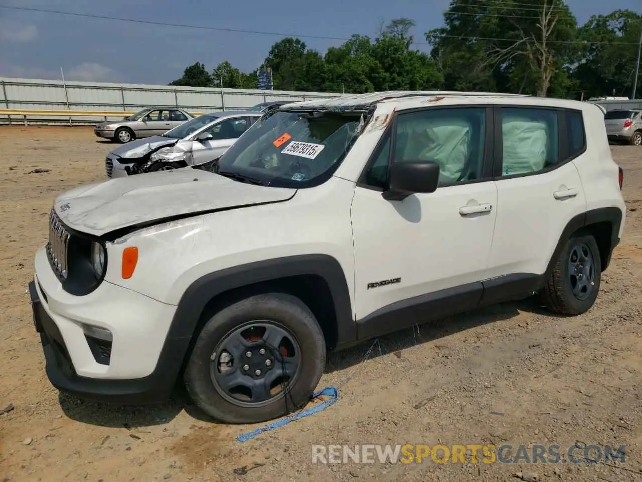 1 Photograph of a damaged car ZACNJAAB2LPL13149 JEEP RENEGADE 2020