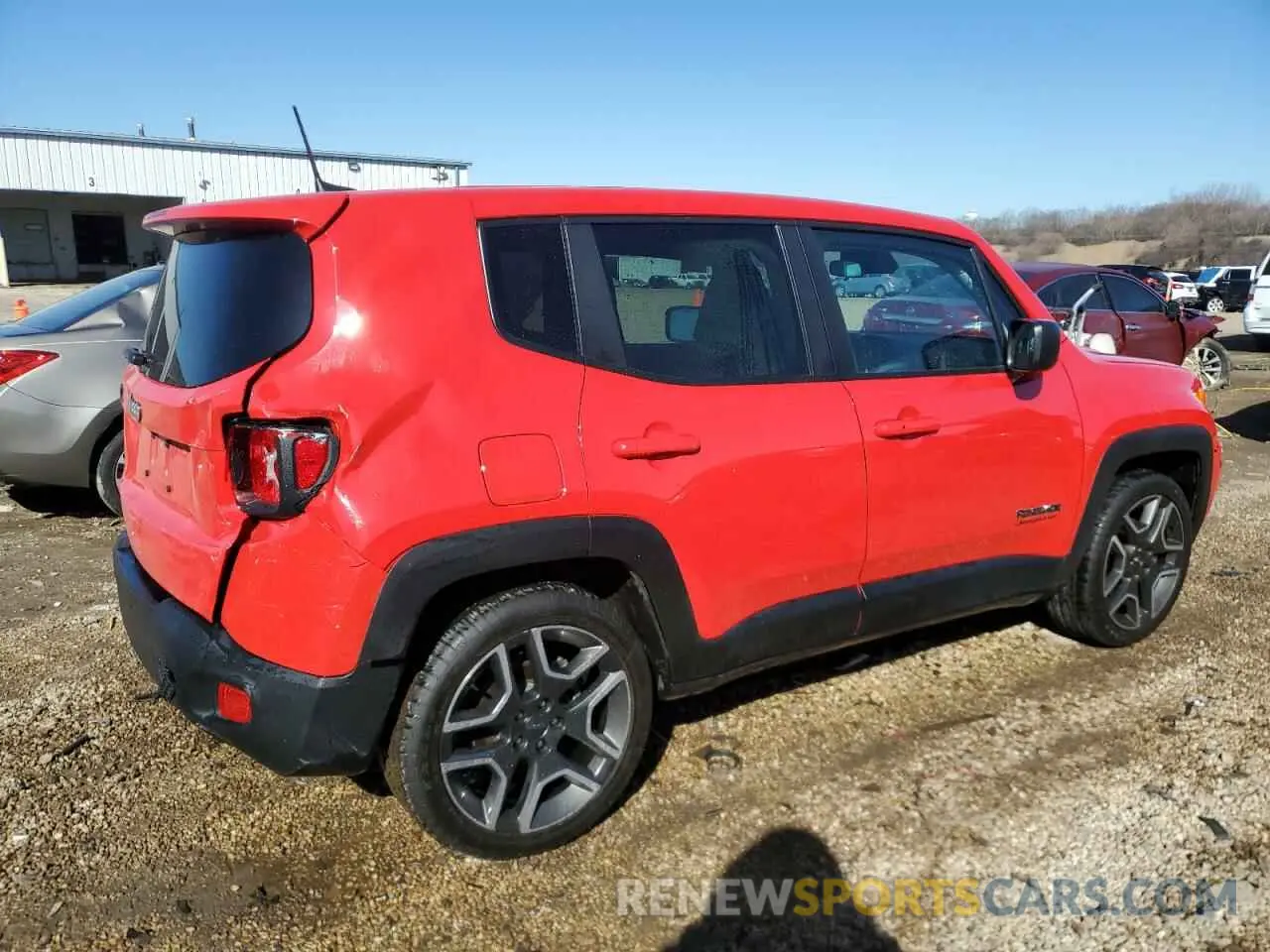 3 Фотография поврежденного автомобиля ZACNJAAB7LPL92690 JEEP RENEGADE 2020