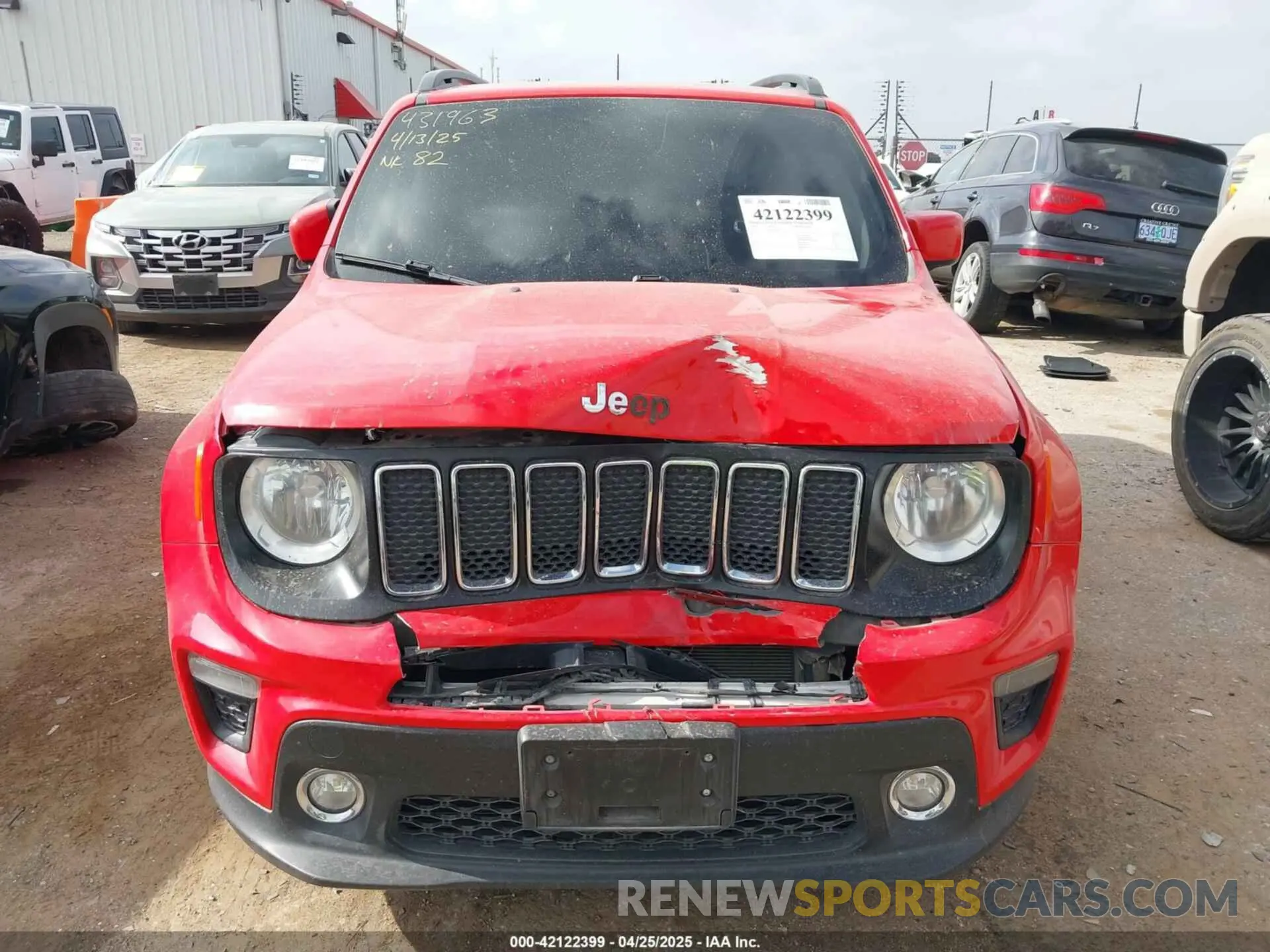 12 Photograph of a damaged car ZACNJAB17LPL84093 JEEP RENEGADE 2020