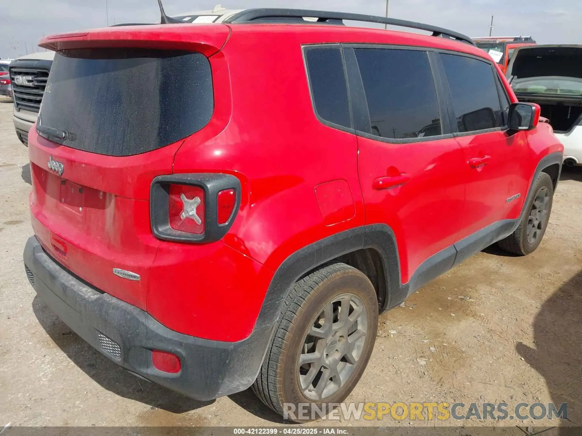 4 Photograph of a damaged car ZACNJAB17LPL84093 JEEP RENEGADE 2020