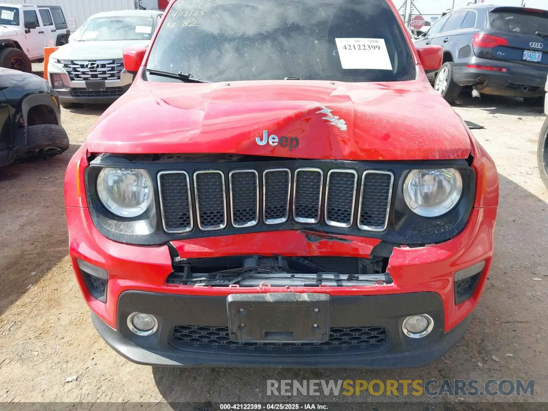6 Photograph of a damaged car ZACNJAB17LPL84093 JEEP RENEGADE 2020