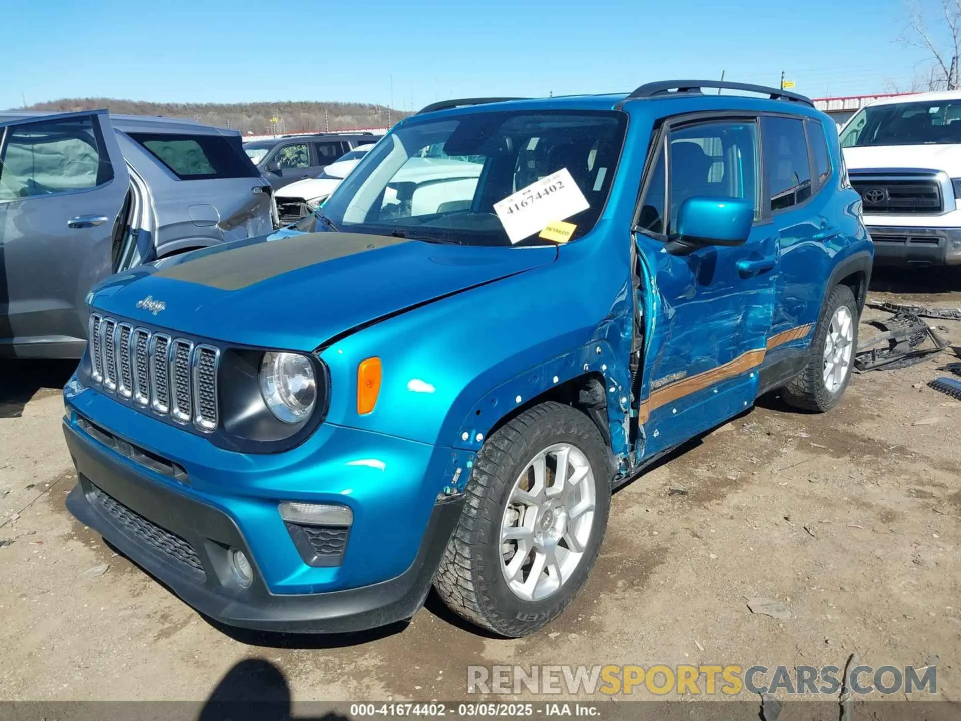 2 Фотография поврежденного автомобиля ZACNJABB0LPL85188 JEEP RENEGADE 2020