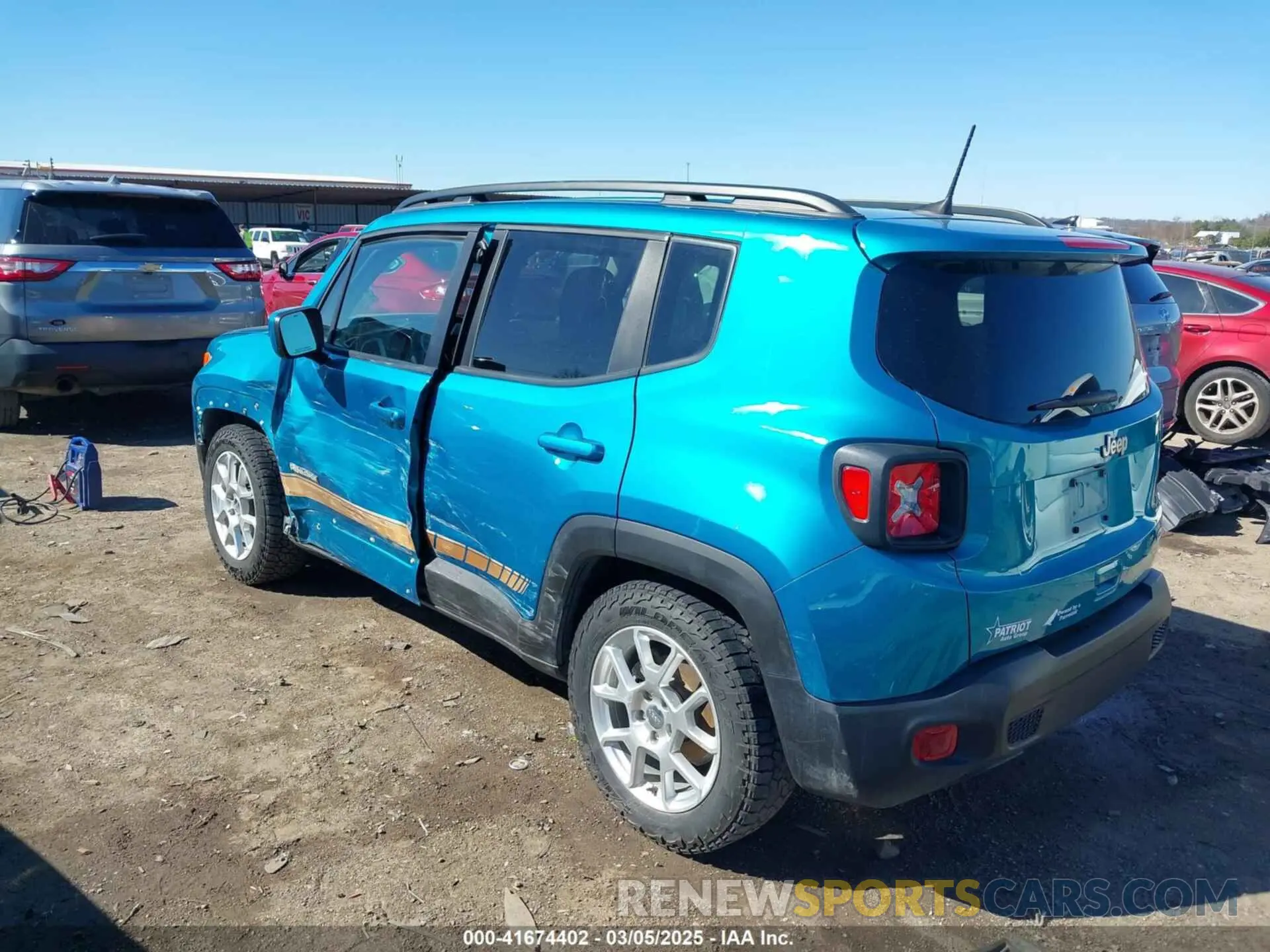 3 Фотография поврежденного автомобиля ZACNJABB0LPL85188 JEEP RENEGADE 2020
