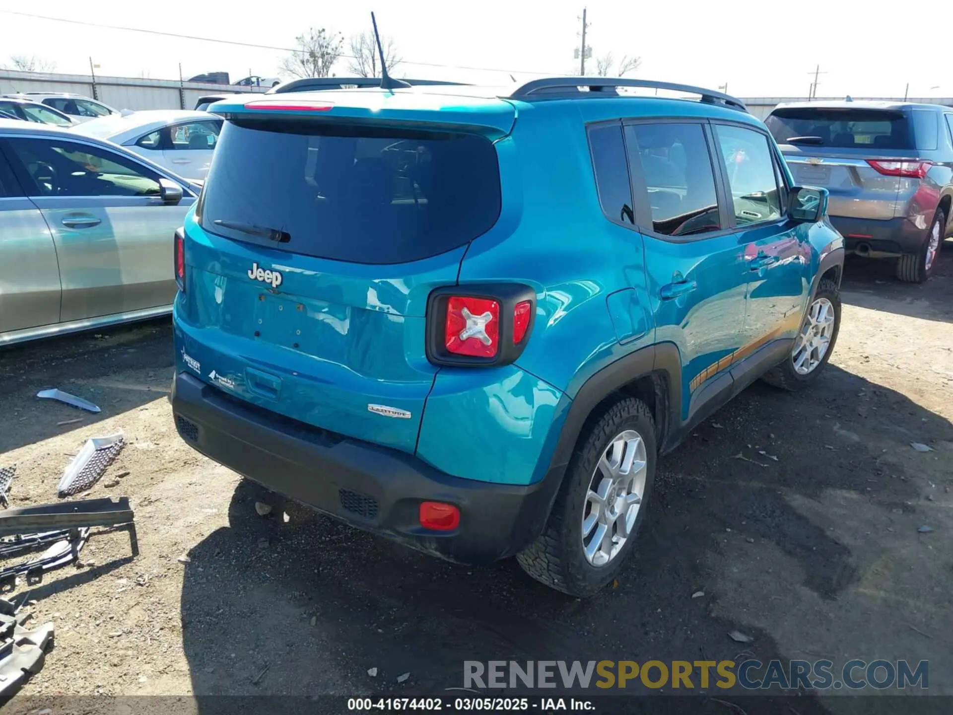 4 Фотография поврежденного автомобиля ZACNJABB0LPL85188 JEEP RENEGADE 2020