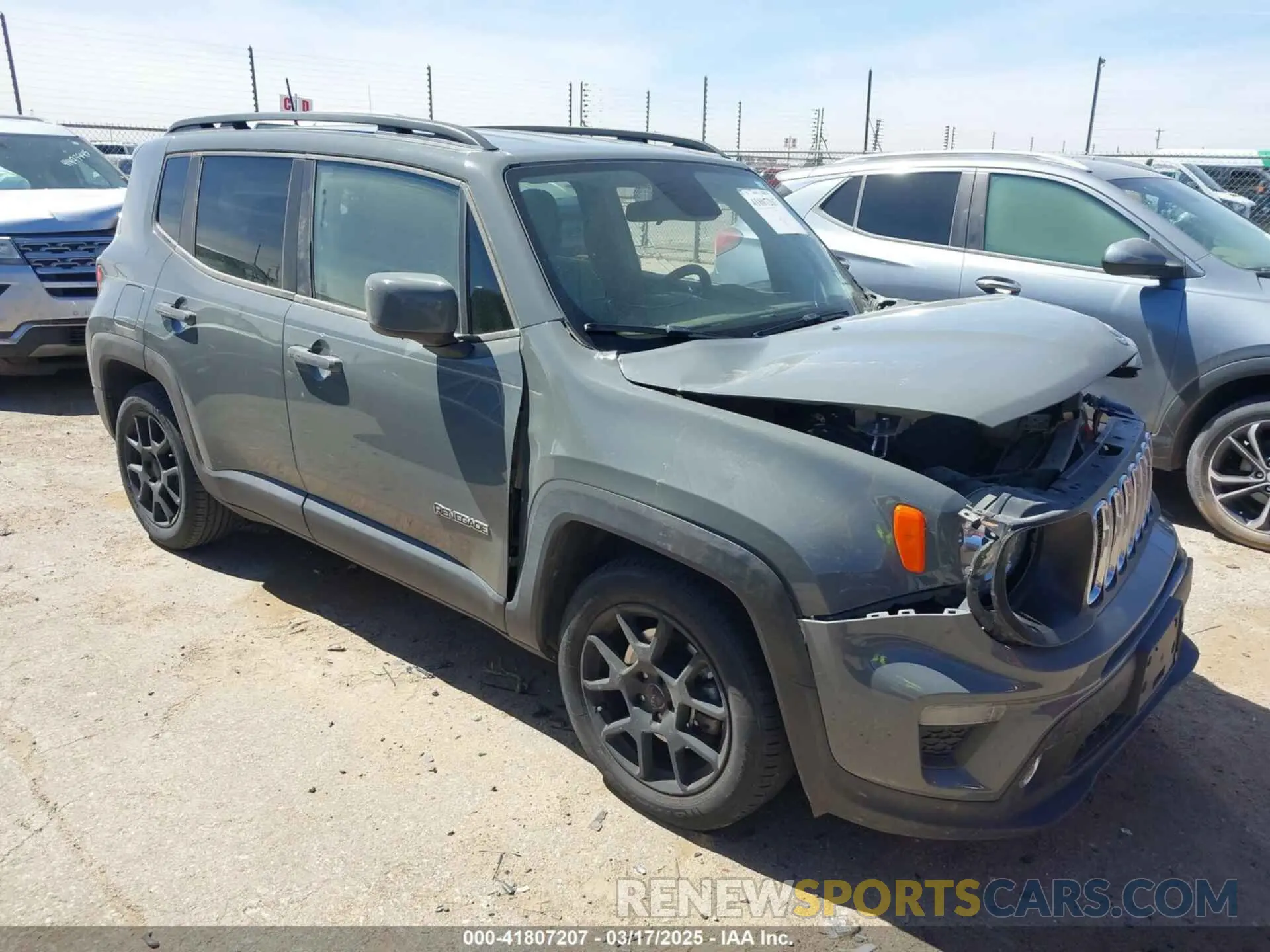 1 Фотография поврежденного автомобиля ZACNJABB2LPL80283 JEEP RENEGADE 2020