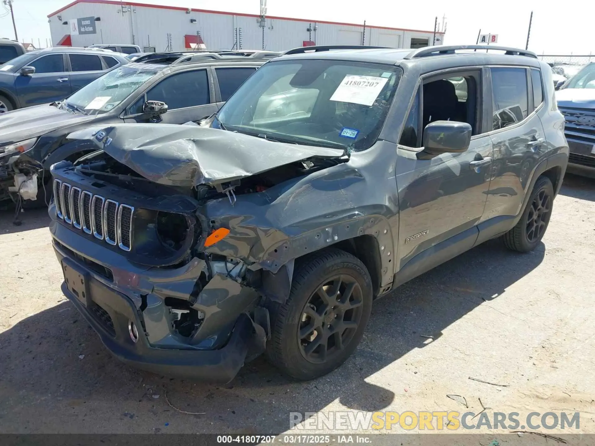 2 Фотография поврежденного автомобиля ZACNJABB2LPL80283 JEEP RENEGADE 2020