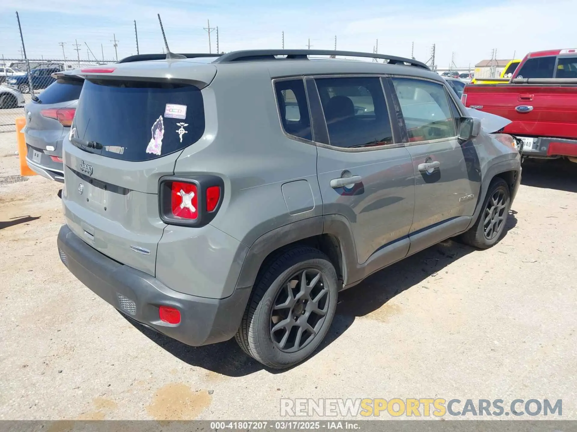 4 Фотография поврежденного автомобиля ZACNJABB2LPL80283 JEEP RENEGADE 2020